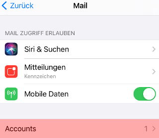 iOS Mail - SMTP-Authentifizierung aktivieren, Bild 3