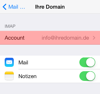 iOS Mail - SMTP-Authentifizierung aktivieren, Bild 5