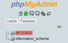 phpMyAdmin - Datenbanksicherung einspielen, Bild 2
