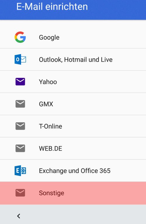 Gmail App - E-Mail-Konto einrichten, Bild 2