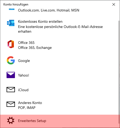 Windows Mail-App - E-Mail-Konto einrichten, Bild 3