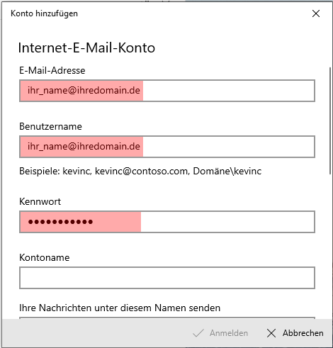 Windows Mail-App - E-Mail-Konto einrichten, Bild 5
