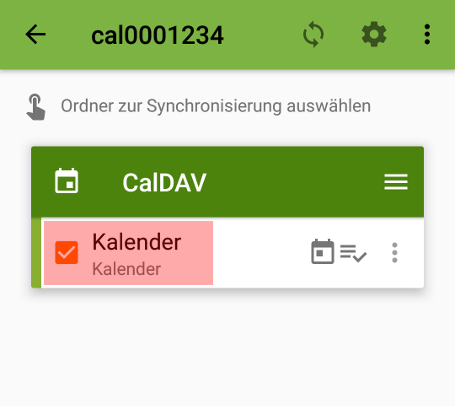 CalDAV - Kalenderfunktion - Android DAVx5 (DAVdroid), Bild 6