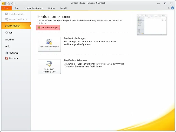 Outlook - 2010, Bild 1