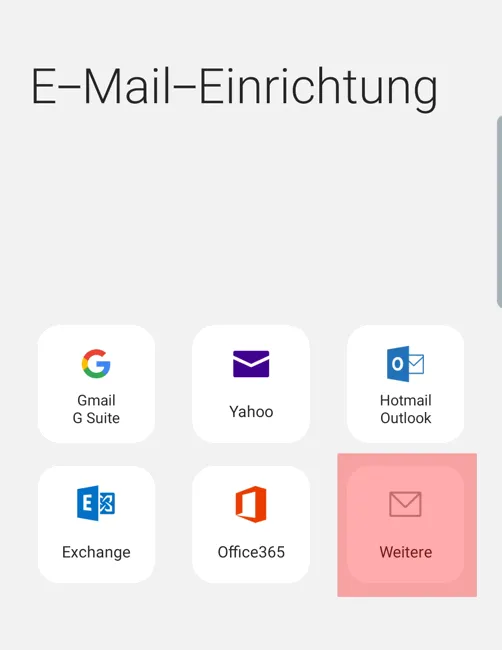 Samsung Galaxy S10 - E-Mail-Konto (IMAP) einrichten, Bild 1