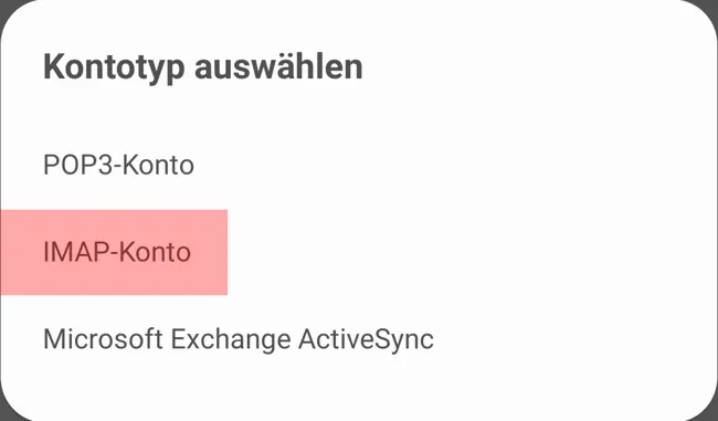 Samsung Galaxy S10 - E-Mail-Konto (IMAP) einrichten, Bild 3