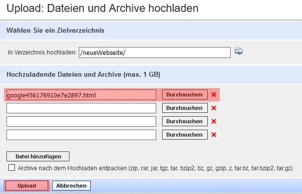 Google Search Console - neue Domain hinzufügen, Bild 7