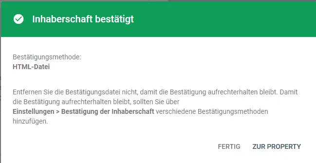 Google Search Console - neue Domain hinzufügen, Bild 10