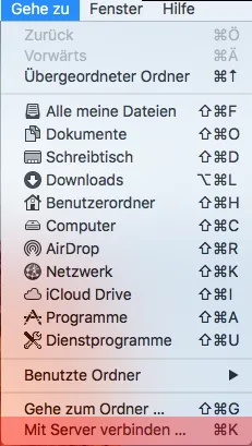 Einbindung als Netzlaufwerk - Netzlaufwerk über VPN verbinden - MAC OS, Bild 6