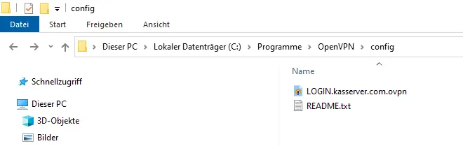 Datenbank verwalten - Verbindung per VPN zur Datenbank, Bild 1