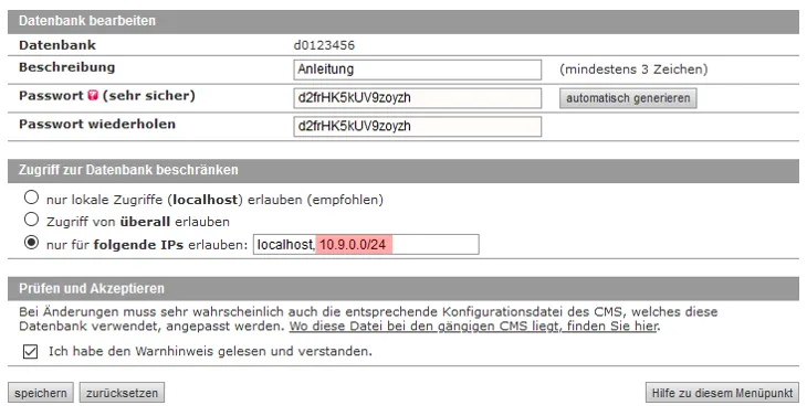 Datenbank verwalten - Verbindung per VPN zur Datenbank, Bild 5
