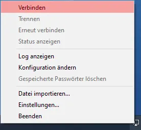 Datenbank verwalten - Verbindung per VPN zur Datenbank, Bild 2