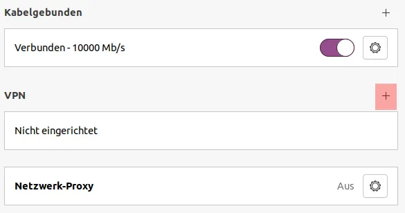 Einbindung als Netzlaufwerk - Netzlaufwerk über VPN verbinden - Ubuntu Gnome, Bild 2