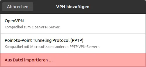 Einbindung als Netzlaufwerk - Netzlaufwerk über VPN verbinden - Ubuntu Gnome, Bild 3