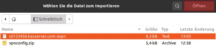 Einbindung als Netzlaufwerk - Netzlaufwerk über VPN verbinden - Ubuntu Gnome, Bild 4