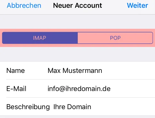 E-Mail Postfach anlegen 30 iOS Mail - E-Mail-Konto einrichten, Bild 7