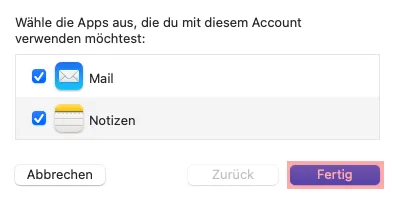E-Mail Postfach anlegen 23 macOS Mail - E-Mail-Konto einrichten, Bild 8