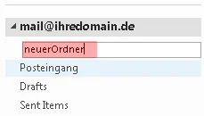 Outlook - IMAP-Ordner anlegen, Bild 2