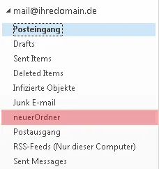 Outlook - IMAP-Ordner anlegen, Bild 3