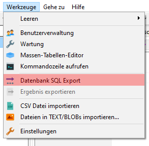 HeidiSQL - Datenbanksicherung anlegen, Bild 1