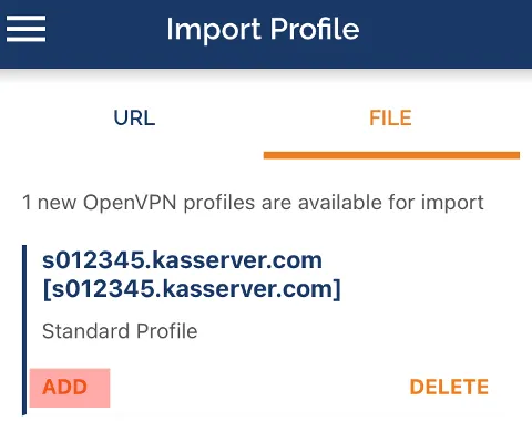 Einbindung als Netzlaufwerk - Netzlaufwerk über VPN verbinden - iOS, Bild 3