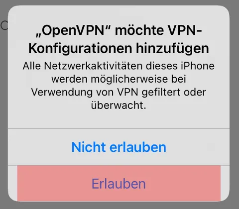 Einbindung als Netzlaufwerk - Netzlaufwerk über VPN verbinden - iOS, Bild 5