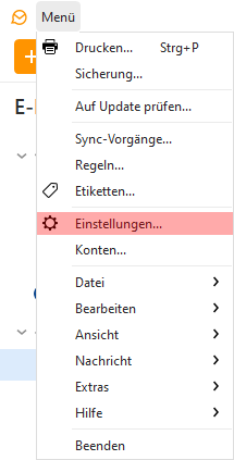 PGP-Verschlüsselung - Einrichtung unter eM Client, Bild 1