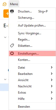 PGP-Verschlüsselung - Einrichtung unter eM Client, Bild 1