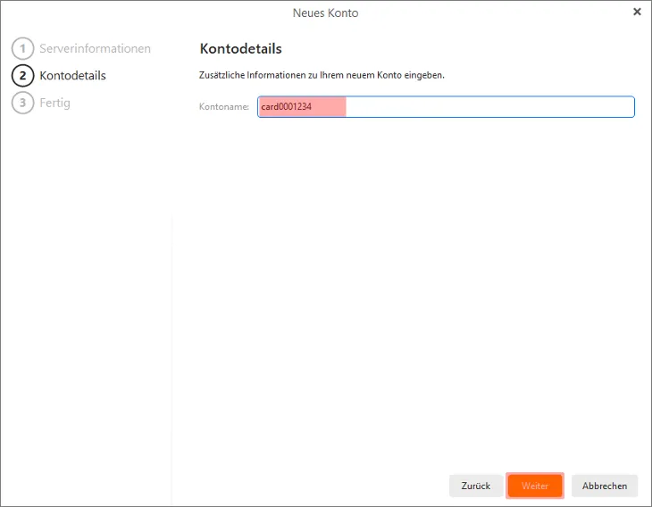 CardDAV - Synchronisierung von Kontakten - Einstellungen im WebMail anzeigen, Bild 4