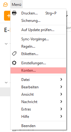 CalDAV - Kalenderfunktion - eM Client, Bild 1