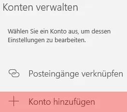 Windows Mail-App - E-Mail-Konto einrichten, Bild 2