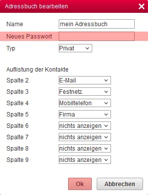 CardDAV - Synchronisierung von Kontakten - Einstellungen im WebMail anzeigen, Bild 7