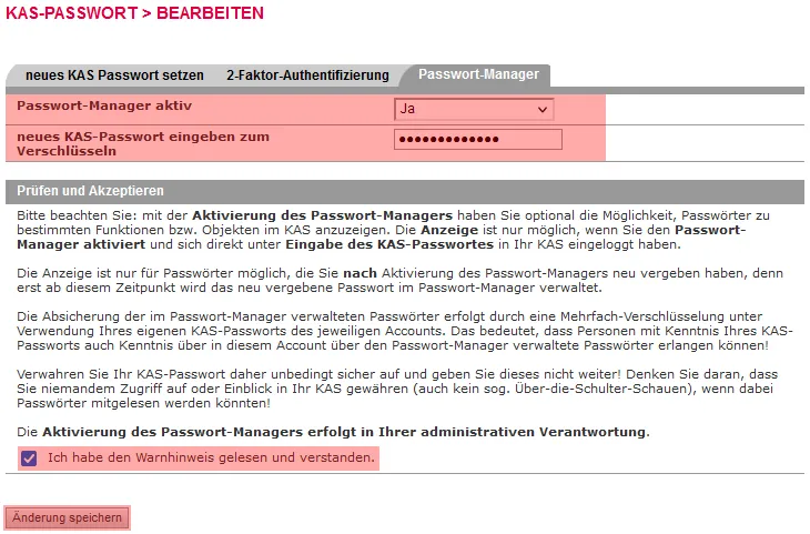 KAS-Passwort - Passwort-Manager, Bild 1