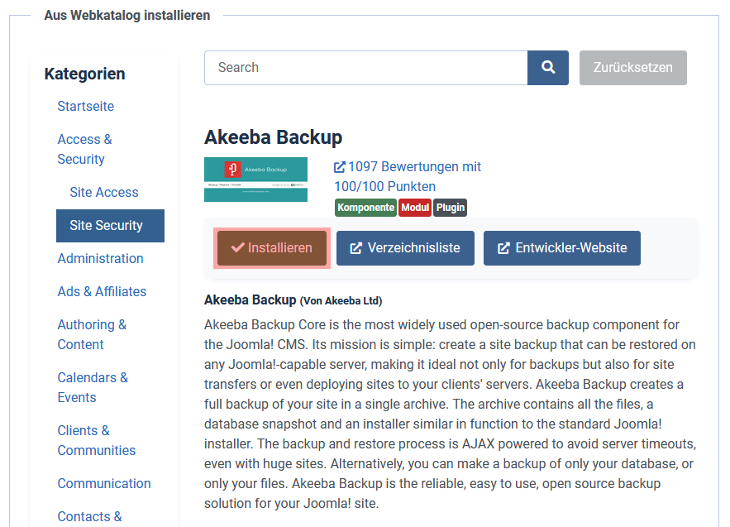 Joomla! 4 - Übertragung von Joomla!, Bild 5