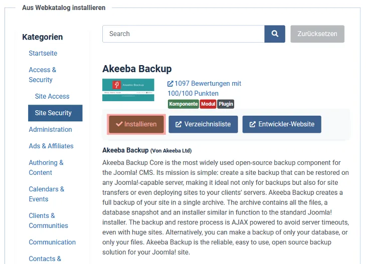 Joomla! 4 - Übertragung von Joomla!, Bild 5