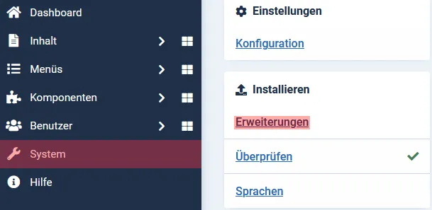 Joomla! 4 - Übertragung von Joomla!, Bild 2