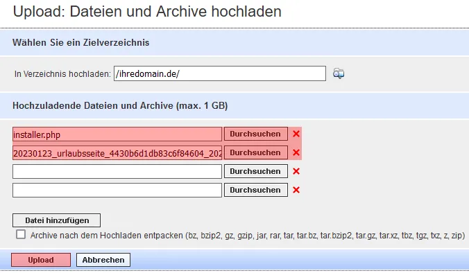 Übertragung der Inhalte - Übertragung von WordPress, Bild 11