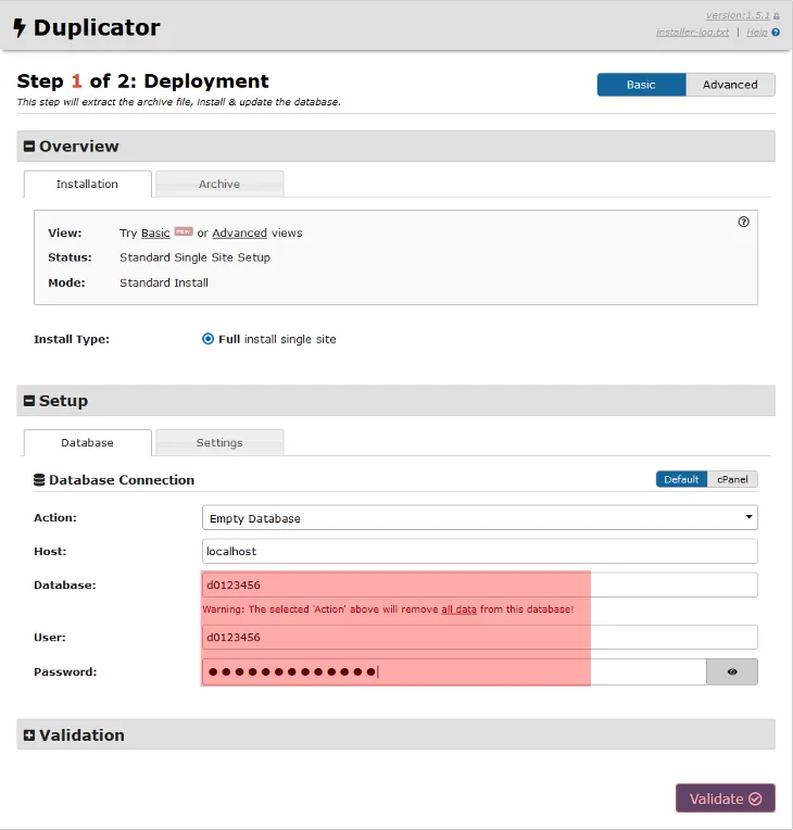 Übertragung der Inhalte - Übertragung von WordPress, Bild 12