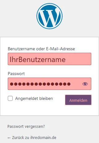 Übertragung der Inhalte - Übertragung von WordPress, Bild 1