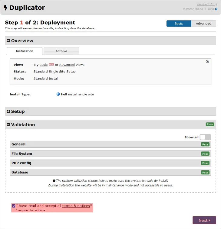 Übertragung der Inhalte - Übertragung von WordPress, Bild 13