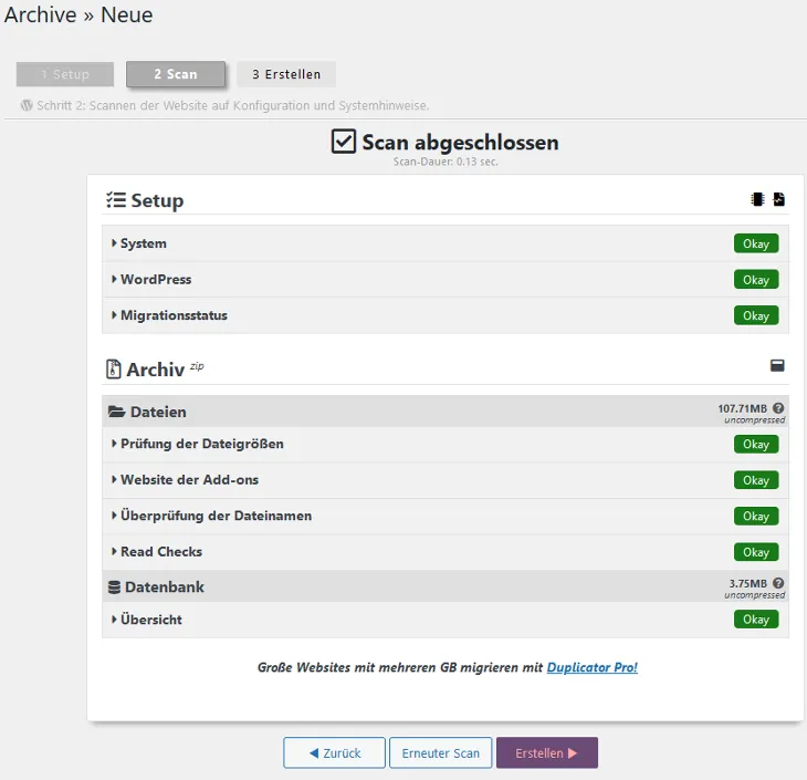 Übertragung der Inhalte - Übertragung von WordPress, Bild 8