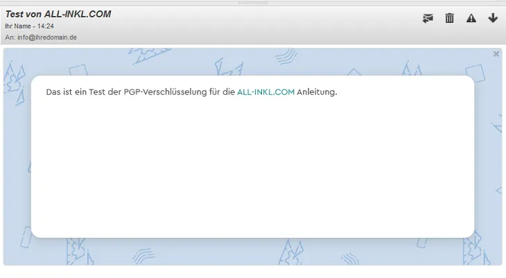 PGP-Verschlüsselung - ALL-INKL.COM WebMail, Bild 15