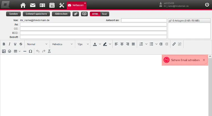 PGP-Verschlüsselung - ALL-INKL.COM WebMail, Bild 10