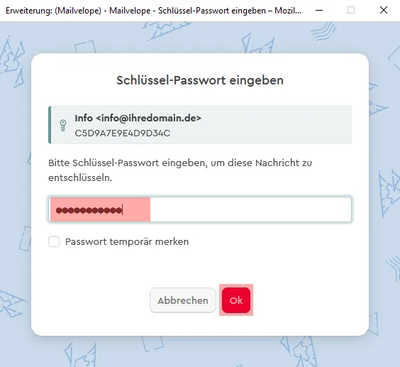 PGP-Verschlüsselung - ALL-INKL.COM WebMail, Bild 14