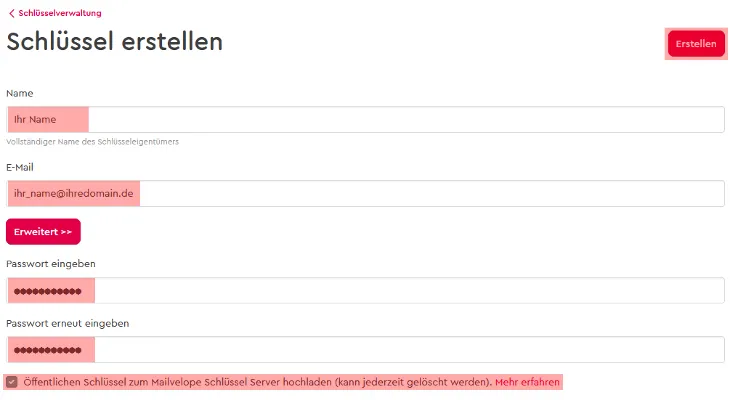 PGP-Verschlüsselung - ALL-INKL.COM WebMail, Bild 8