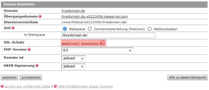 SSL - Einbindung Let\'s Encrypt Zertifikat, Bild 2