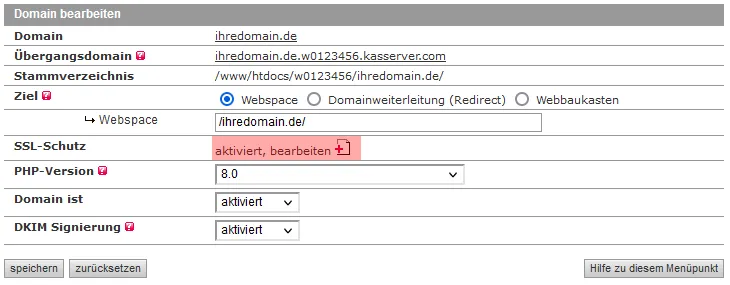 SSL-Zertifikat - Einbindung Let\'s Encrypt Zertifikat, Bild 10