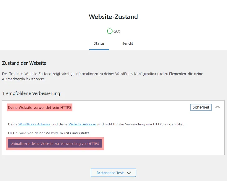 SSL-Zertifikat - Einbindung Let\'s Encrypt Zertifikat, Bild 3