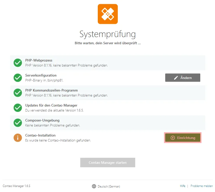 Contao 5 - Vorbereitung, Bild 2