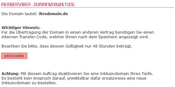 so funktioniert ein interner Wechsel - Freigabe der Domain, Bild 5